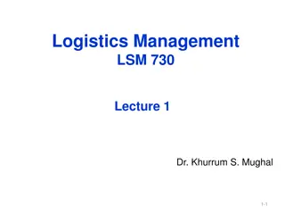 Business Logistics Management Overview