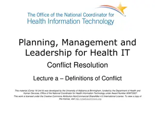 Conflict Resolution in Healthcare Workplaces