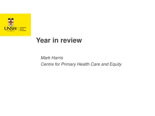 Promoting Health Equity and Innovation in Primary Care