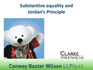 Understanding Substantive Equality and Jordan's Principle