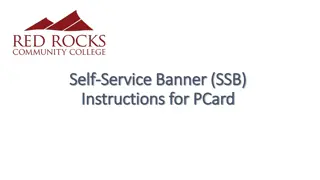 Performing PCard Queries in Banner Self-Service