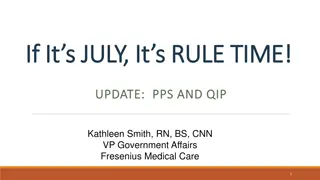 ESRD PPS Rule Update and AKI Payment Changes