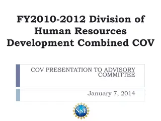 Human Resources Development: Program Findings and Recommendations