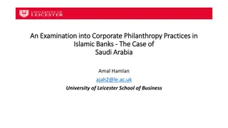 Examining Corporate Philanthropy Practices in Islamic Banks of Saudi Arabia