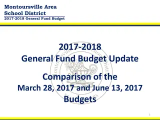 Montoursville Area School District 2017-2018 Budget Update Analysis