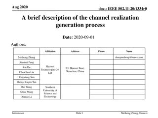 IEEE 802.11-20/1334r0: Channel Realization Generation Process