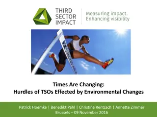 Challenges Faced by TSOs in a Changing Environment