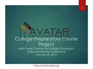 AVATAR Leadership and Student Success Strategy at North Texas Community College Consortium