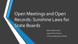Understanding Colorado's Sunshine Laws