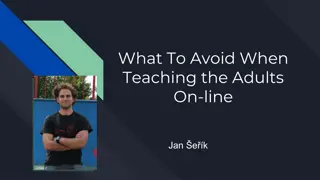 Effective Adult Online Teaching Tips