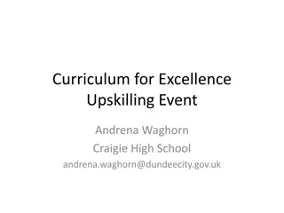 Excellence Upskilling Event: A Guide to Curriculum Development