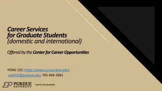 Graduate Career Services at Purdue University