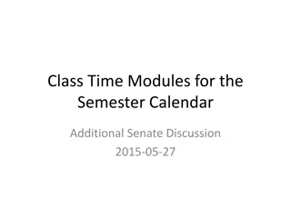 Time Utilization and Class Modules for Academic Sessions
