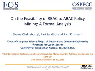 Formal Analysis of RBAC to ABAC Policy Mining