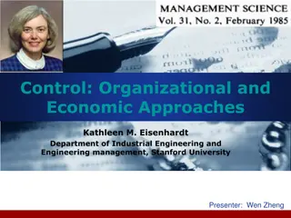 Exploring Control Variables for Organization Design