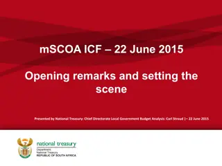 Guide to mSCOA Implementation and Framework Discussion