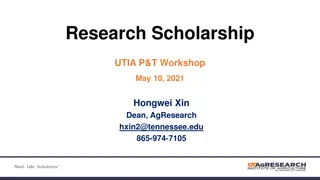 Scholarly Research Excellence and Prominence Workshop Overview