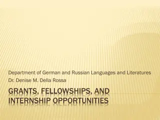 Internship Opportunities in German and Russian Languages