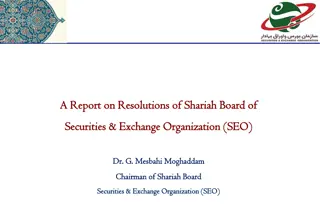 Resolutions of Shariah Board in Securities & Exchange Organization