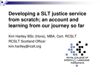 Developing SLT Justice Services: A Journey of Growth & Innovation