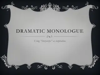 Expressing Inner Truth: Dramatic Monologue Through Storycorps Inspiration