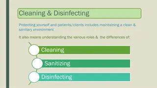 Understand the Differences: Cleaning, Sanitizing, Disinfecting