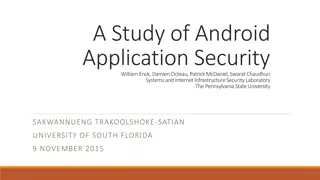 Understanding Android Application Security
