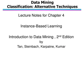 Instance-Based Learning in Data Mining