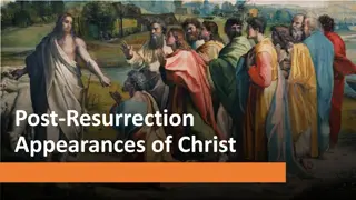 Post-Resurrection Appearances of Christ Scriptures Excerpts