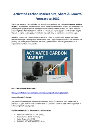 Activated Carbon Market Size, Share & Growth Forecast to 2032