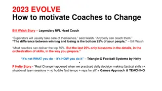 Motivating Coaches for Real Change with Bill Walsh's Insights