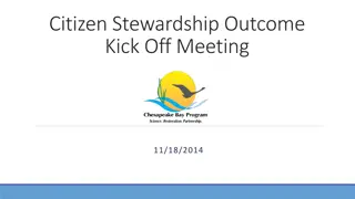 Chesapeake Bay Citizen Stewardship Outcome Meeting