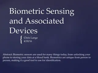 Innovative Biometric Sensing Technology