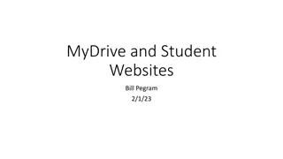 Recent Changes in MyDrive and Student Websites