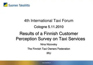 Finnish Taxi Service Customer Perception Survey Results