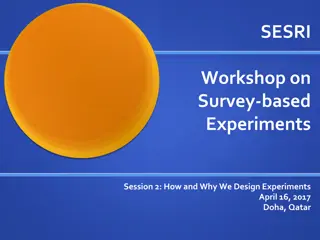 Workshop on Survey-Based Experiments Session 2