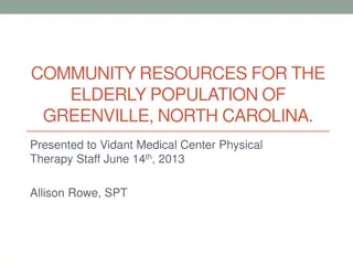 Elderly Community Resources in Greenville, NC