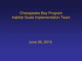 Chesapeake Bay Program Habitat Goals