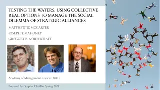 Using Collective Real Options for Alliance Success