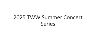 TWW Summer Concert Series 2025 Rehearsal Roster Setup