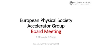European Physical Society Accelerator Group Board Meeting Agenda
