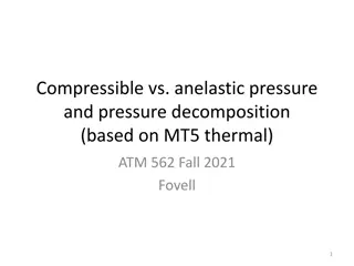 Understanding Compressible vs Anelastic Pressure Decomposition