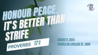 Trade-offs in Proverbs: Better Choices for Life