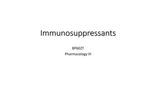 Immunosuppressants in Pharmacology III