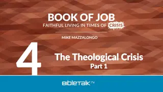 Understanding The Theological Crisis in Job: Part 1