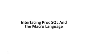 Understanding SAS Macro Language