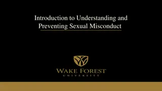 Understanding and Preventing Sexual Misconduct