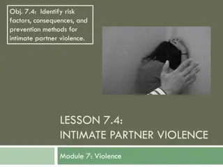 Understanding Intimate Partner Violence: Risk Factors, Consequences, and Prevention