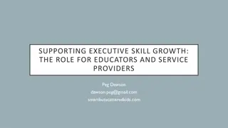Supporting Executive Skill Growth for Educators and Service Providers
