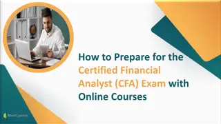 How to Prepare for the Certified Financial Analyst (CFA) Exam with Online Courses